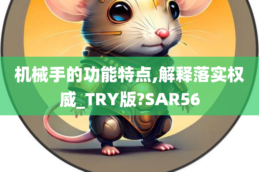 机械手的功能特点,解释落实权威_TRY版?SAR56