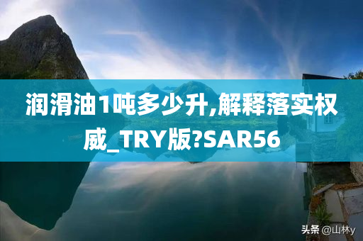 润滑油1吨多少升,解释落实权威_TRY版?SAR56