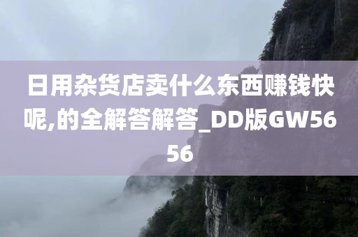 日用杂货店卖什么东西赚钱快呢,的全解答解答_DD版GW5656