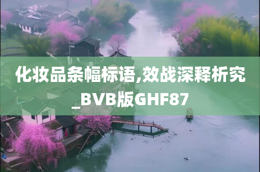 化妆品条幅标语,效战深释析究_BVB版GHF87