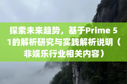 探索未来趋势，基于Prime 51的解析研究与实践解析说明（非娱乐行业相关内容）