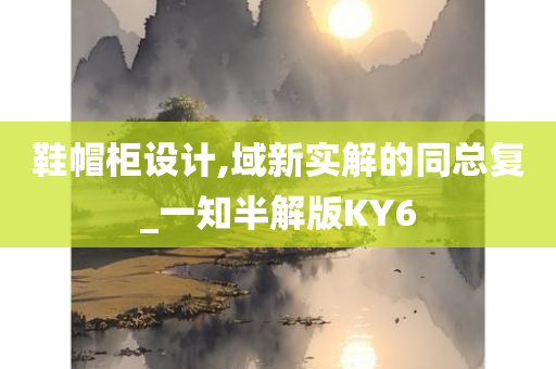 鞋帽柜设计,域新实解的同总复_一知半解版KY6