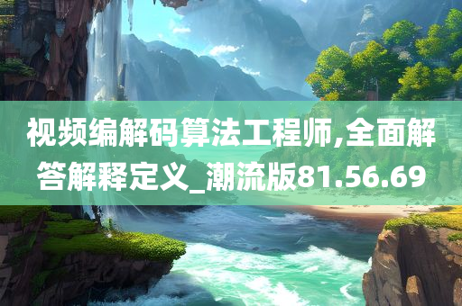 视频编解码算法工程师,全面解答解释定义_潮流版81.56.69