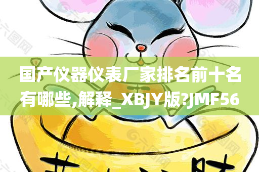 国产仪器仪表厂家排名前十名有哪些,解释_XBJY版?JMF56