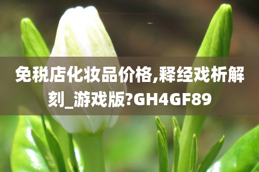 免税店化妆品价格,释经戏析解刻_游戏版?GH4GF89