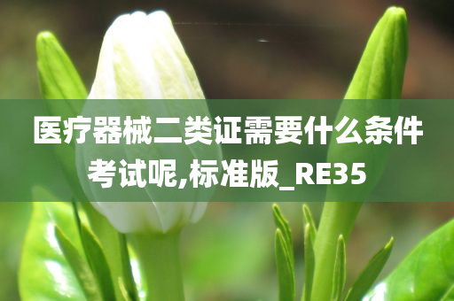 医疗器械二类证需要什么条件考试呢,标准版_RE35