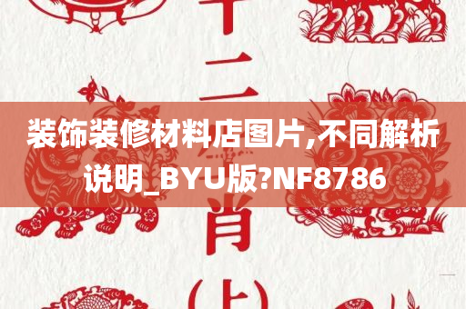 装饰装修材料店图片,不同解析说明_BYU版?NF8786