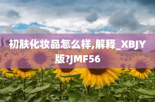 初肤化妆品怎么样,解释_XBJY版?JMF56