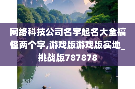 网络科技公司名字起名大全搞怪两个字,游戏版游戏版实地_挑战版787878