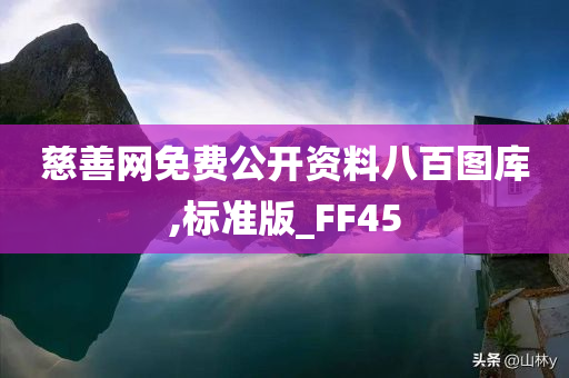 慈善网免费公开资料八百图库,标准版_FF45