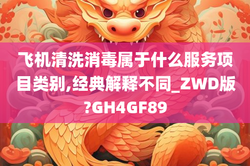 飞机清洗消毒属于什么服务项目类别,经典解释不同_ZWD版?GH4GF89