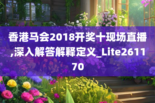 香港马会2018开奖十现场直播,深入解答解释定义_Lite261170