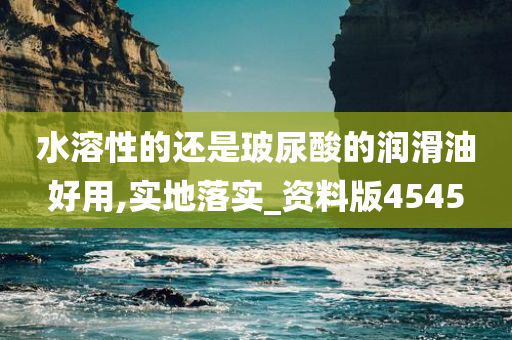 水溶性的还是玻尿酸的润滑油好用,实地落实_资料版4545