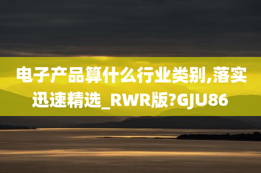 电子产品算什么行业类别,落实迅速精选_RWR版?GJU86