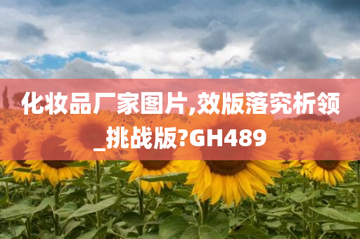 化妆品厂家图片,效版落究析领_挑战版?GH489