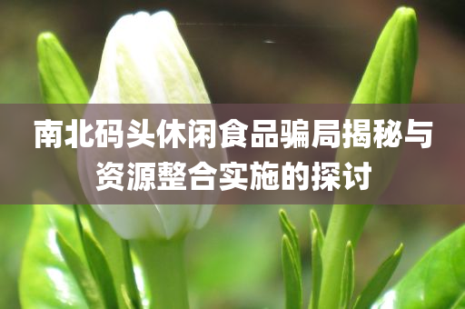 南北码头休闲食品骗局揭秘与资源整合实施的探讨