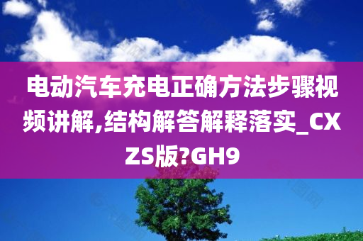 电动汽车充电正确方法步骤视频讲解,结构解答解释落实_CXZS版?GH9