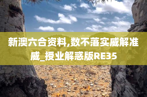 新澳六合资料,数不落实威解准威_授业解惑版RE35