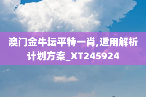 澳门金牛坛平特一肖,适用解析计划方案_XT245924