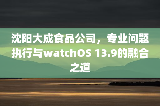 沈阳大成食品公司，专业问题执行与watchOS 13.9的融合之道