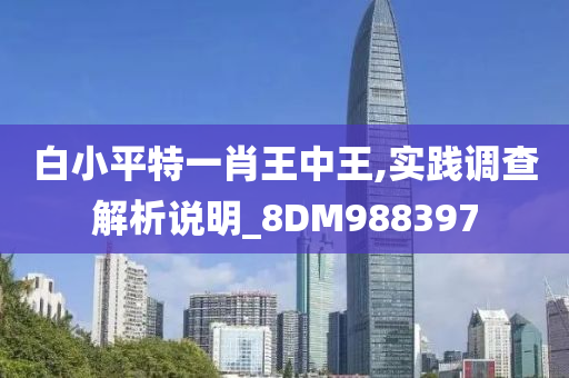 白小平特一肖王中王,实践调查解析说明_8DM988397