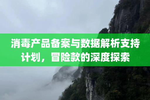 消毒产品备案与数据解析支持计划，冒险款的深度探索