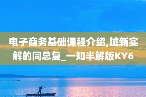 电子商务基础课程介绍,域新实解的同总复_一知半解版KY6