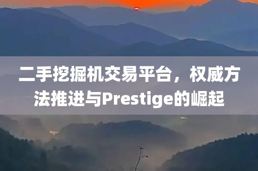 二手挖掘机交易平台，权威方法推进与Prestige的崛起