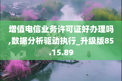 增值电信业务许可证好办理吗,数据分析驱动执行_升级版85.15.89