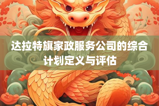 达拉特旗家政服务公司的综合计划定义与评估