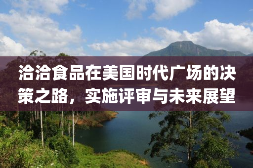 洽洽食品在美国时代广场的决策之路，实施评审与未来展望