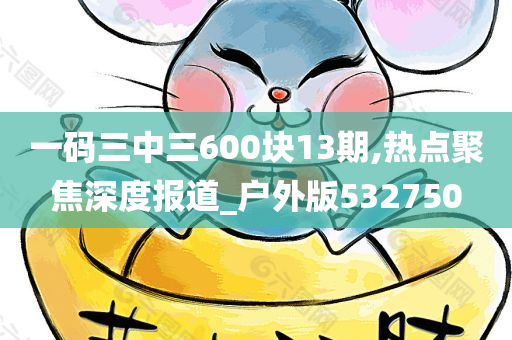 一码三中三600块13期,热点聚焦深度报道_户外版532750