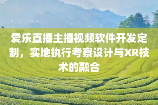 爱乐直播主播视频软件开发定制，实地执行考察设计与XR技术的融合