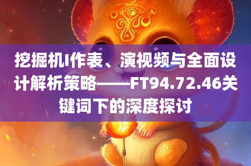 挖掘机I作表、演视频与全面设计解析策略——FT94.72.46关键词下的深度探讨