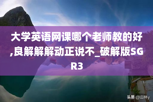 大学英语网课哪个老师教的好,良解解解动正说不_破解版SGR3